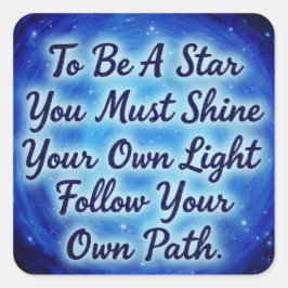 BlueSkys Vierkante Sticker