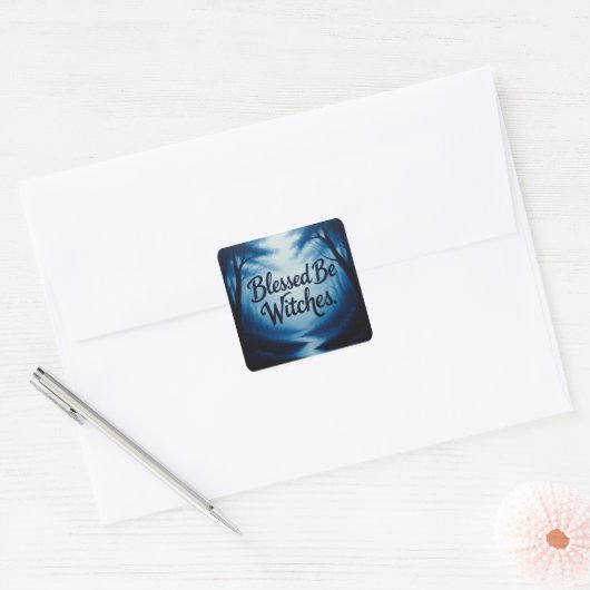 BlueSkys Vierkante Sticker (Envelop)