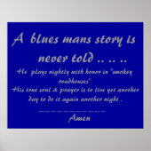 Bluesmans Prayer ... .. .. Poster (Voorkant)