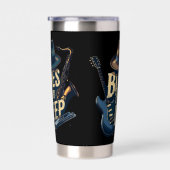 Bluesmuziek retro esthetische  jazz geïsoleerde drinkbeker (Rechts)