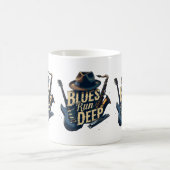 Bluesmuziek retro esthetische  jazz koffiemok (Center)