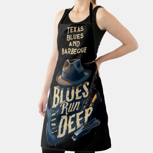 Bluesmuziek retro esthetische jazz schort (Insitu)