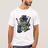 Bluesmuziek retro esthetische jazz t-shirt (Voorkant)