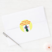 bluesmuziek ronde sticker (Envelop)