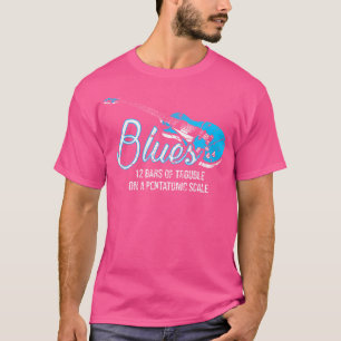 Bluesmuziekband Liefhebber Harmonica Leraar T-shirt
