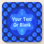 Bluestar Fractal Bier Onderzetter (Voorkant)