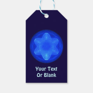 Bluestar Fractal Cadeaulabel