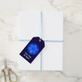 Bluestar Fractal Cadeaulabel (Met Touw)