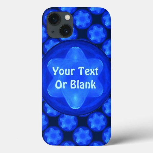 Bluestar Fractal Case-Mate iPhone Case (Achterkant)