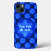 Bluestar Fractal Case-Mate iPhone Case (Achterkant)