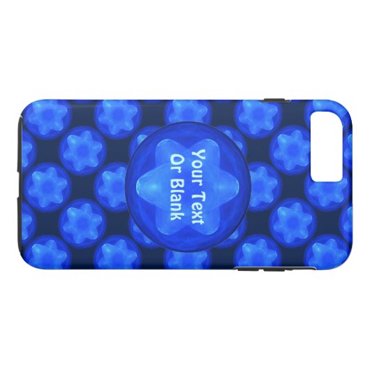 Bluestar Fractal Case-Mate iPhone Case (Achterkant (Horizontaal))