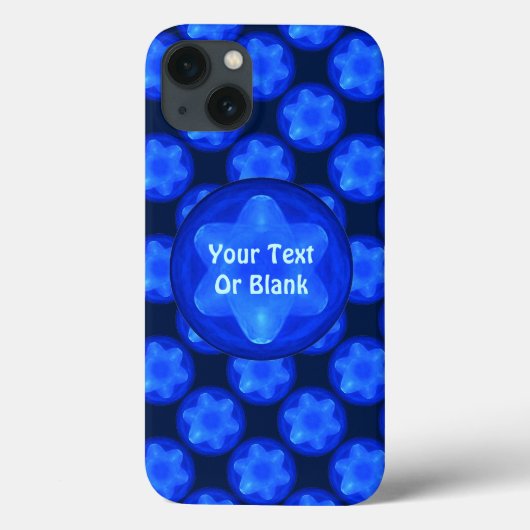 Bluestar Fractal Case-Mate iPhone Case (Achterkant)