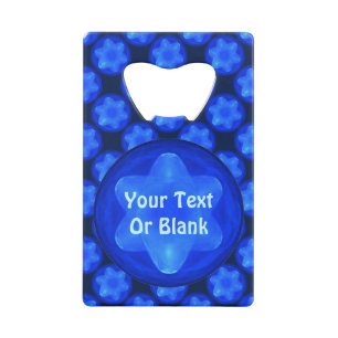 Bluestar Fractal Creditkaart Flessenopener