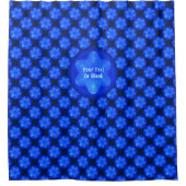 Bluestar Fractal Douchegordijn (Voorkant)