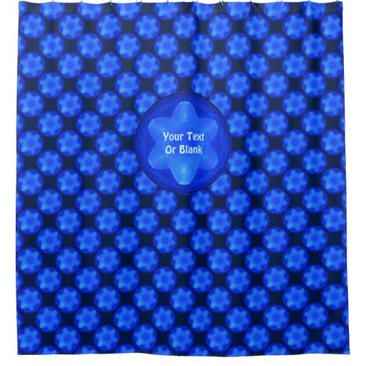 Bluestar Fractal Douchegordijn (Voorkant)