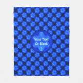 Bluestar Fractal Fleece Deken (Voorkant)