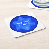 Bluestar Fractal Kartonnen Onderzetters (Schuin)