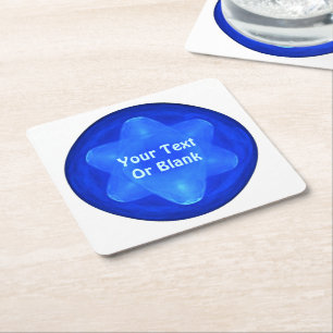 Bluestar Fractal Kartonnen Onderzetters