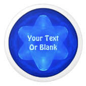 Bluestar Fractal Keramische Knop (Voorkant)