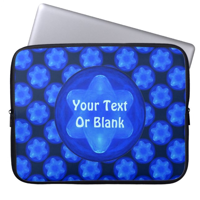 Bluestar Fractal Laptop Sleeve (Voorkant)
