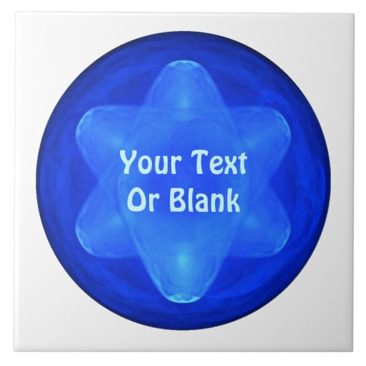 Bluestar Fractal Tegeltje (Voorkant)