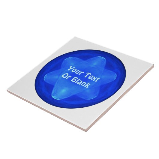 Bluestar Fractal Tegeltje (Zijkant)