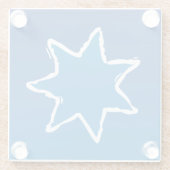 Bluestar-Onderzetter Glazen Onderzetter (Achterkant)