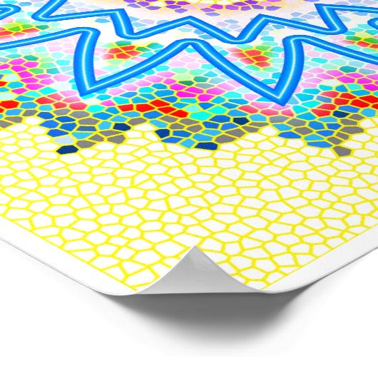 BlueStar Sparking Soothing Healing Chakra Poster (Hoek)