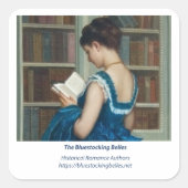 Bluestocking Belle Logo Stickers (Voorkant)