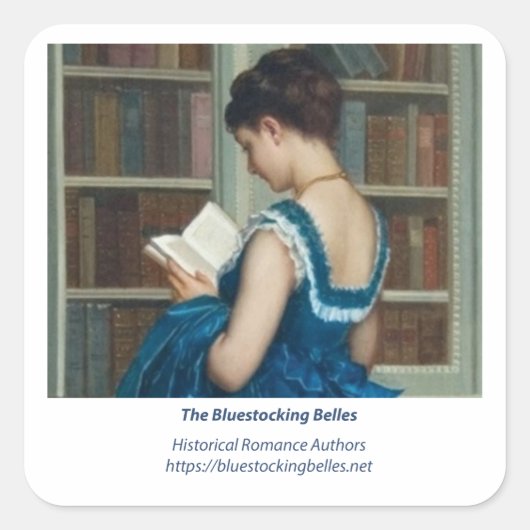 Bluestocking Belle Logo Stickers (Voorkant)