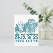 Bluestone Blauwgroen Western paard Ranch Boerderij Briefkaart (Staand voorkant)