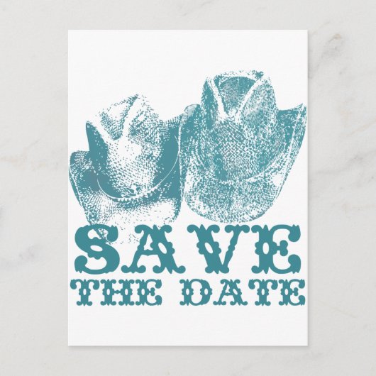 Bluestone Blauwgroen Western paard Ranch Boerderij Briefkaart (Voorkant)