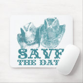 Bluestone Blauwgroen Western paard Ranch Boerderij Muismat (Met muis)