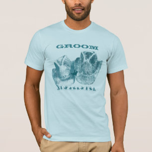 Bluestone Blauwgroen Western paard Ranch Boerderij T-shirt