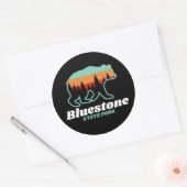 Bluestone State Park West Virginia Beer Retro Ronde Sticker (Envelop)
