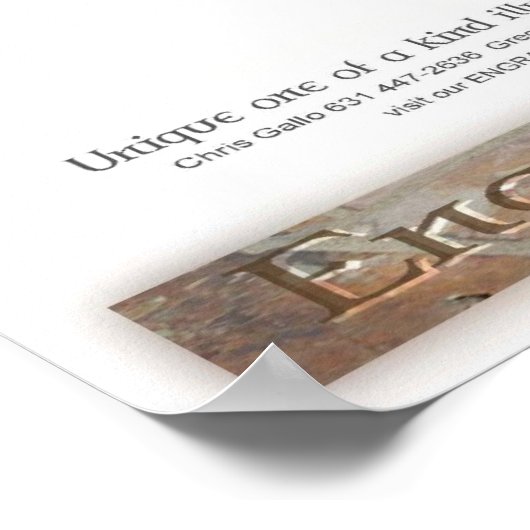 Bluestone Sundial Poster (Hoek)