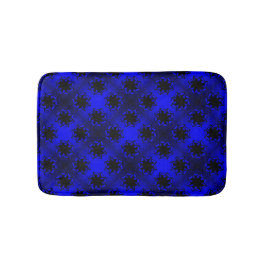 Bluesy Blue Gradient Star Bow Badmat