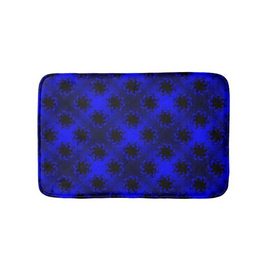 Bluesy Blue Gradient Star Bow Badmat (Voorkant)