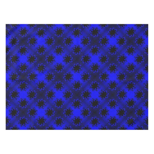 Bluesy Blue Gradient Star Bow Tafelkleed (Voorkant (Horizontaal))