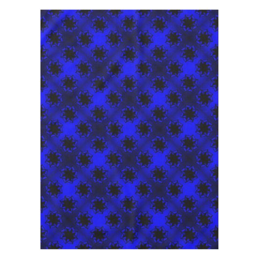 Bluesy Blue Gradient Star Bow Tafelkleed (Voorkant)
