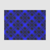 Bluesy Blue Gradient Star Bow Tissuepapier (Voorkant)