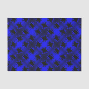 Bluesy Blue Gradient Star Bow Tissuepapier