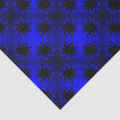Bluesy Blue Gradient Star Bow Tissuepapier (Detail)