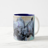 "BlueThai Ridgeback-Phu Quoc dog" Tweekleurige Koffiemok (Voorkant rechts)