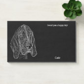 Bluetick Coonhound Abstracte Art Hondennaam Post-it® Notes (Kantoor)