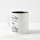 Bluetick Coonhound Adoption Happiness Tweekleurige Koffiemok (Voorkant links)