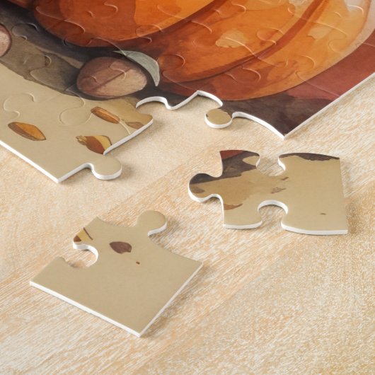 Bluetick Coonhound Autumn verlaat Thanksgiving kun Legpuzzel (Zijkant)