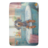 Bluetick Coonhound Badkamer Decoratie Tijdens het  Badmat (Voorkant Verticaal)