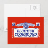Bluetick Coonhound Briefkaart (Voorkant / Achterkant)