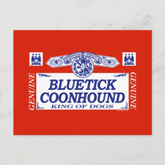 Bluetick Coonhound Briefkaart (Voorkant)